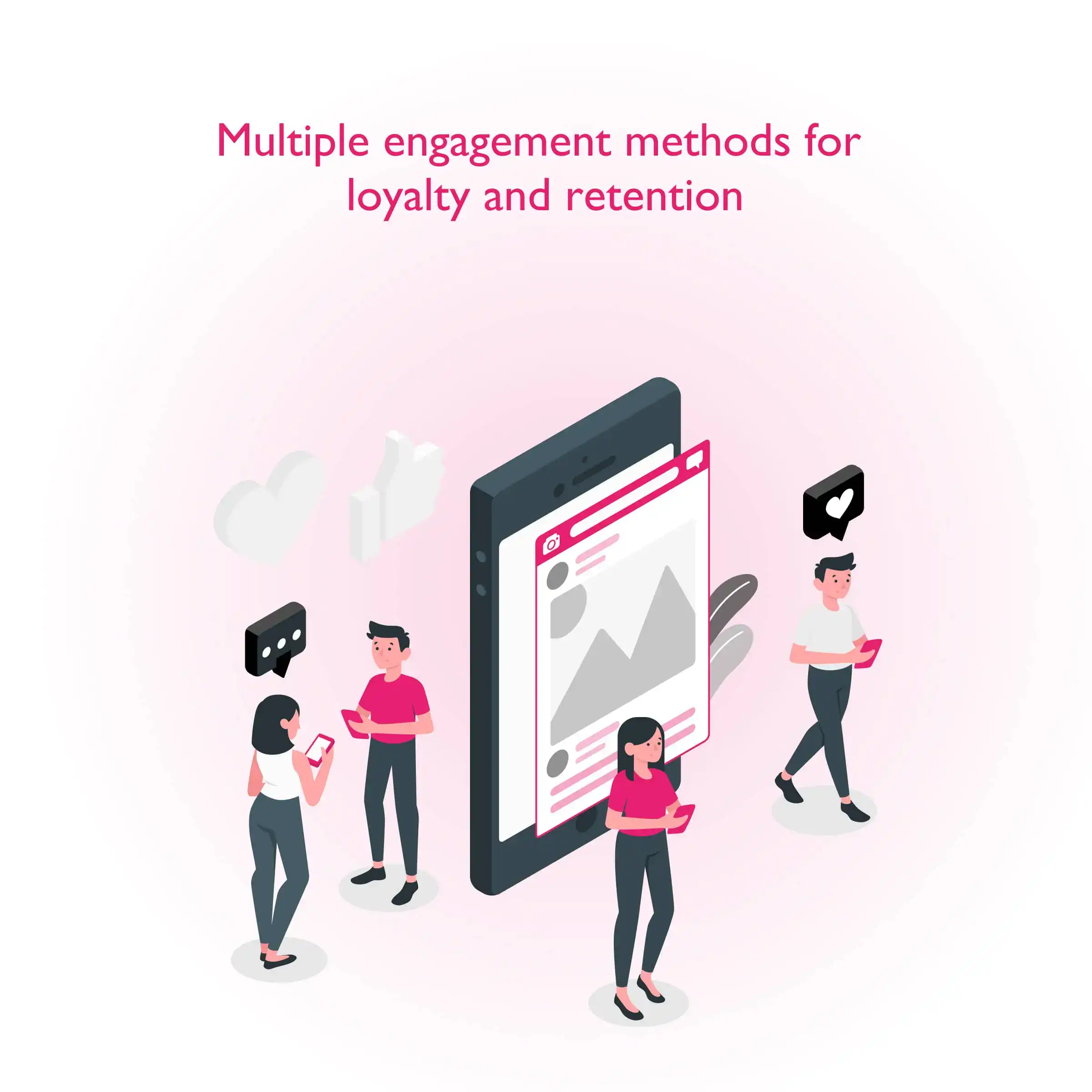Loyalty management system with customer engagement methods